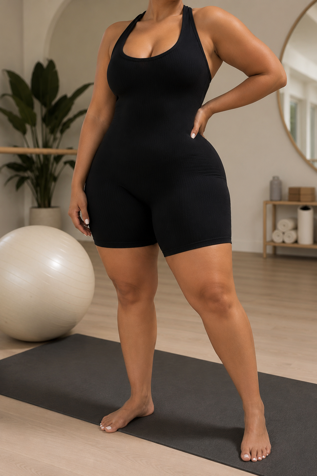 Ribbed Romper